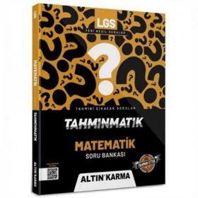 8. Sınıf Lgs Tahminmatik Matematik Soru Bankası - Altın Karma