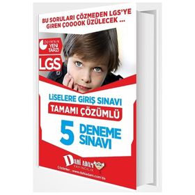 8. Sınıf LGS Tamamı Çözümlü 5 Deneme Sınavı-Dahi Adam Yayınları