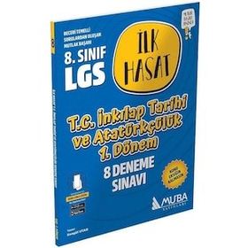 8. Sınıf Lgs Tc İnkılap Tarihi Ve Atatürkçülük 1. Dönem İlk Hasat 10 Deneme - Muba Yayınları