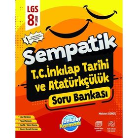 8. Sınıf LGS TC İnkılap Tarihi ve Atatürkçülük 1. Dönem Sempatik Soru Bankası Ünlüler Karması