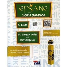 8. Sınıf LGS TC İnkılap Tarihi ve Atatürkçülük Efsane Soru Bankası Açı Yayınları