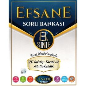 8. Sınıf LGS TC İnkılap Tarihi ve Atatürkçülük Efsane Soru Bankası Açı Yayınları