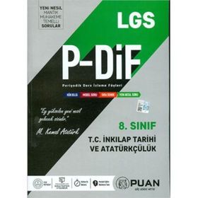 8 Sınıf LGS Tc İnkılap Tarihi Ve Atatürkçülük Pdif Konu Anlatım Föyleri Puan Yayınları