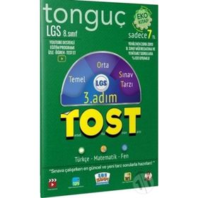 8. Sınıf LGS Tost 3. Adım Deneme Tonguç Akademi Yayınları