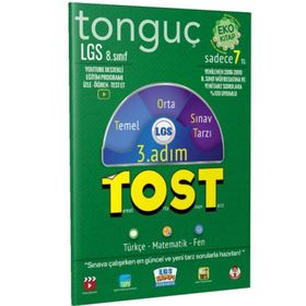 8. Sınıf LGS Tost 3. Adım Deneme Tonguç Akademi Yayınları