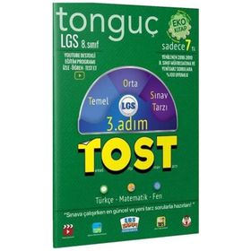 8. Sınıf LGS Tost 3. Adım Deneme Tonguç Akademi Yayınları