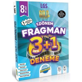 8. Sınıf LGS Tüm Dersler 1. Dönem Fragman 3+1 Deneme Gold Serisi - Ünlüler Karması