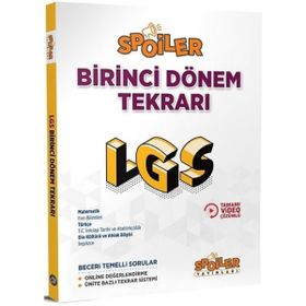 8.Sınıf LGS Tüm Dersler 1. Dönem Tekrarı Spoiler Yayınları