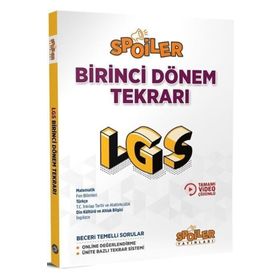 8.Sınıf LGS Tüm Dersler 1. Dönem Tekrarı Spoiler Yayınları