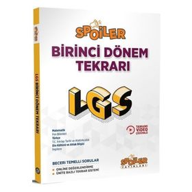 8.Sınıf LGS Tüm Dersler 1. Dönem Tekrarı Spoiler Yayınları