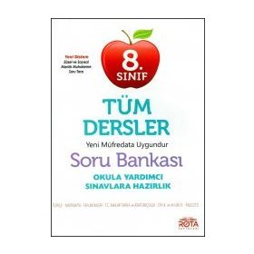 8. Sınıf LGS Tüm Dersler Soru Bankası Rty Rota Yayınları