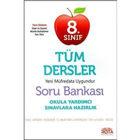 8. Sınıf LGS Tüm Dersler Soru Bankası Rty Rota Yayınları