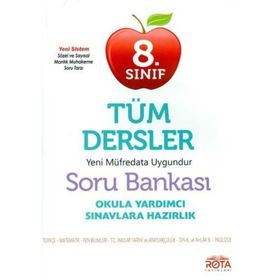 8. Sınıf LGS Tüm Dersler Soru Bankası Rty Rota Yayınları