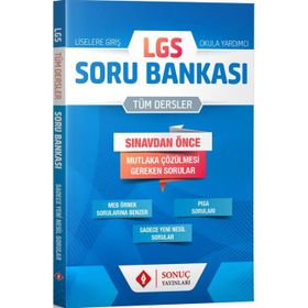 8.Sınıf LGS Tüm Dersler Soru Bankası Sonuç Yayınları