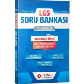 8.Sınıf LGS Tüm Dersler Soru Bankası Sonuç Yayınları