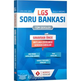 8.Sınıf LGS Tüm Dersler Soru Bankası Sonuç Yayınları