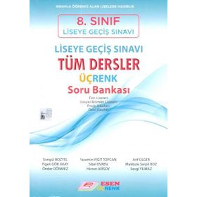 8. Sınıf LGS Tüm Dersler Üçrenk Soru Bankası Esen Yayınları