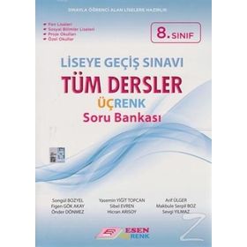8. Sınıf LGS Tüm Dersler Üçrenk Soru Bankası Esen Yayınları
