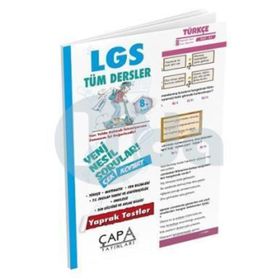 8. Sınıf LGS Tüm Dersler Yaprak Test - Çapa Yayınları