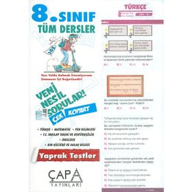 8. Sınıf LGS Tüm Dersler Yaprak Test - Çapa Yayınları