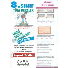 8. Sınıf LGS Tüm Dersler Yaprak Test - Çapa Yayınları