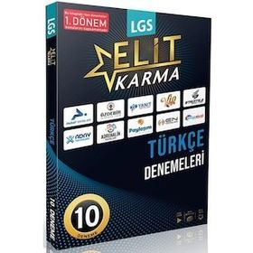 8. Sınıf LGS Türkçe 1. Dönem Elit Karma 10'lu Deneme - Paraf Yayınları