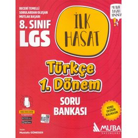 8. Sınıf LGS Türkçe 1. Dönem İlk Hasat Soru Bankası - Muba Yayınları