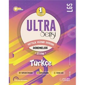8. Sınıf LGS Turkçe 1. Dönem Ultra Serisi Denemeleri Palme Yayınları