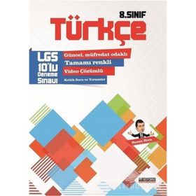 8. Sınıf LGS Türkçe 10 Çözümlü Deneme Kollektif FDD Yayınları