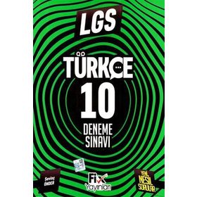 8.Sınıf LGS Türkçe 10 Denemeleri - Fix Yayınları