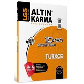 8.Sınıf LGS Türkçe 10x20 Branş Deneme Altın Karma