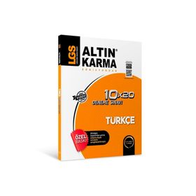 8.Sınıf LGS Türkçe 10x20 Branş Deneme Altın Karma