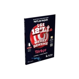 8. Sınıf LGS Türkçe 12'li Hedef Deneme - Muba Yayınları