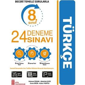 8. Sınıf LGS Türkçe 24 Deneme Sınavı - Ata Yayınları