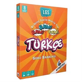 8. Sınıf LGS Türkçe Bam Bam Bam Soru Bankası-Strateji Yayınları