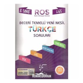 8. Sınıf LGS Türkçe Beceri Temelli Yeni Nesil Sorular Ros Karekök Yayınları