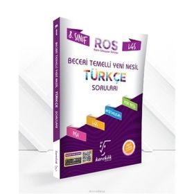 8. Sınıf LGS Türkçe Beceri Temelli Yeni Nesil Sorular Ros Karekök Yayınları