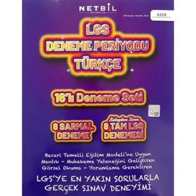 8. Sınıf LGS Türkçe Deneme Periyodu - Netbil Yayınları