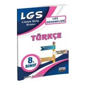 8. Sınıf LGS Türkçe Deneme Tekiz Yayınları