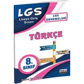 8. Sınıf LGS Türkçe Deneme Tekiz Yayınları