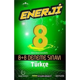 8. Sınıf LGS Türkçe Enerji 8+8 Deneme - Palme Yayıncılık