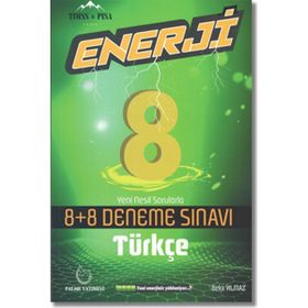 8. Sınıf LGS Türkçe Enerji 8+8 Deneme - Palme Yayıncılık