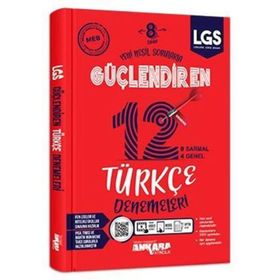 8. Sınıf LGS Türkçe Güçlendiren 12'li Deneme-Ankara Yayınları