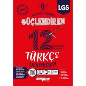 8. Sınıf LGS Türkçe Güçlendiren 12'li Deneme-Ankara Yayınları