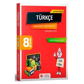 8. Sınıf LGS Türkçe Konu Özetli Soru Bankası Seti Sonuç Yayınları