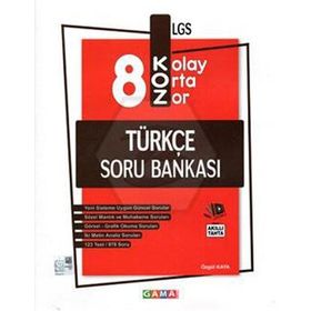 8. Sınıf LGS Türkçe KOZ Soru Bankası-Gama Okul Yayınları