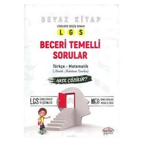 8. Sınıf LGS Türkçe-Matematik Beceri Temelli Sorular-Editör Yayınları