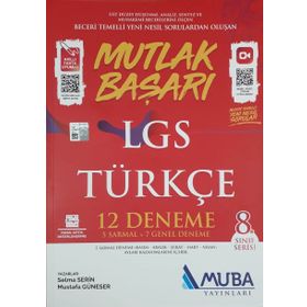 8. Sınıf Lgs Türkçe Mutlak Başarı 12 Deneme-Muba Yayınları