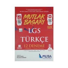 8. Sınıf Lgs Türkçe Mutlak Başarı 12 Deneme-Muba Yayınları