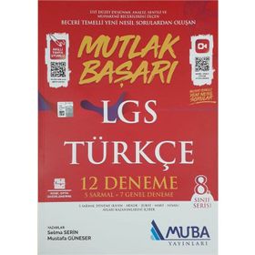 8. Sınıf Lgs Türkçe Mutlak Başarı 12 Deneme-Muba Yayınları